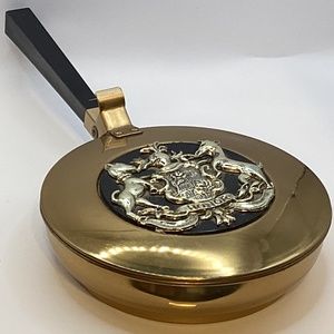 Crumb Catcher Gold Tone HONOR Heraldic Crest Vintage Products NYC USA